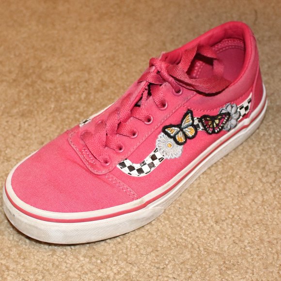 Vans Butterfly Sneakers - Pink Sz Girls 2.0 - Picture 5 of 9